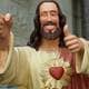 Ikkje alle representasjonar av Jesus på film har fulgt kjeldematerialet like nøye. Her, Buddy Christ frå «Dogma».