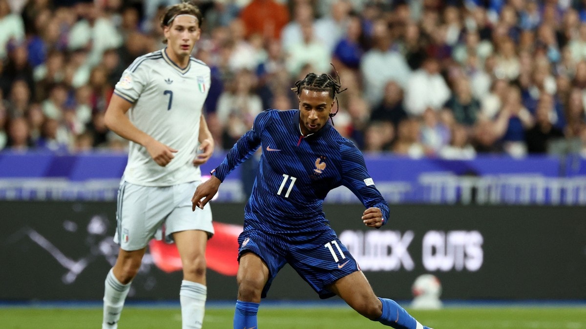 Olise-magi og utvisning i Zidanes hjemmedebut – uavgjort mot Italia