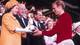 Ap FILE - In this July 30, 1966 file photo Queen Elizabeth II presents the World Cup, the Jules Rimet trophy, to England's team captain Bobby Moore. England beat Germany in the final at London's Wembley Stadium by 4 goals to two, after extra time. (AP Photo/file)