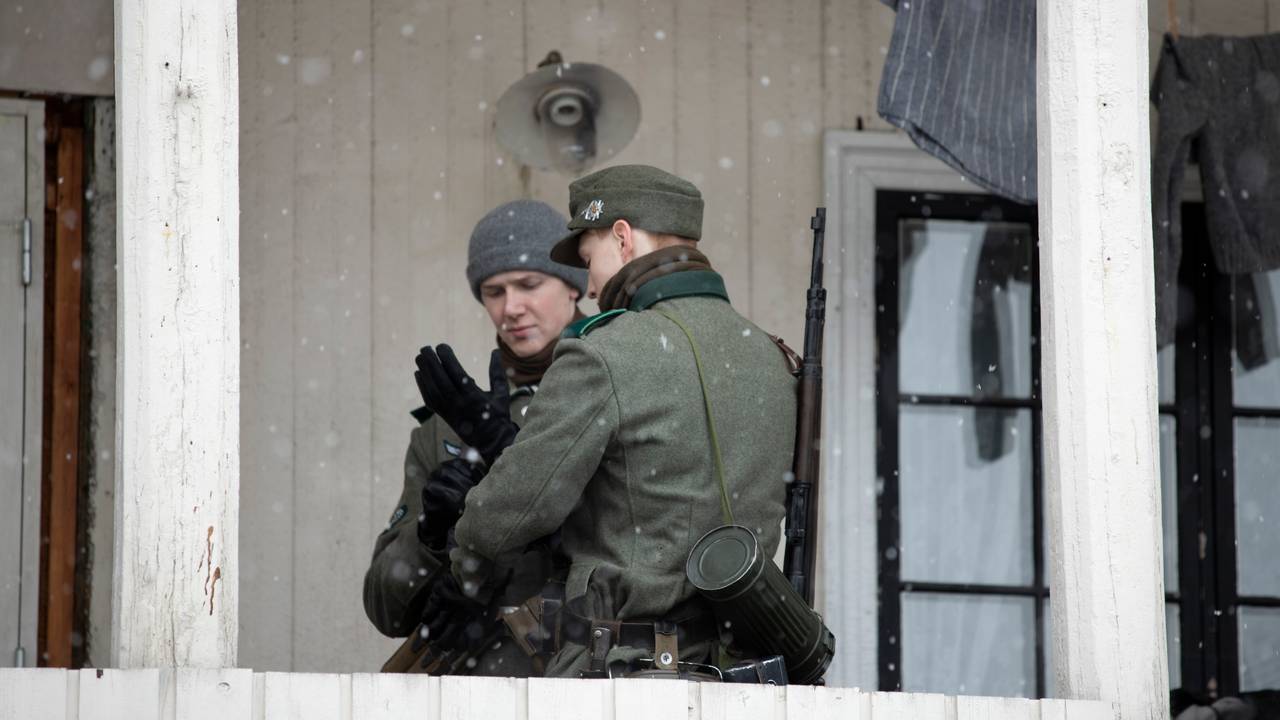 Filminnspilling av «Kampen om Narvik, Hitlers første nederlag» i Drammen