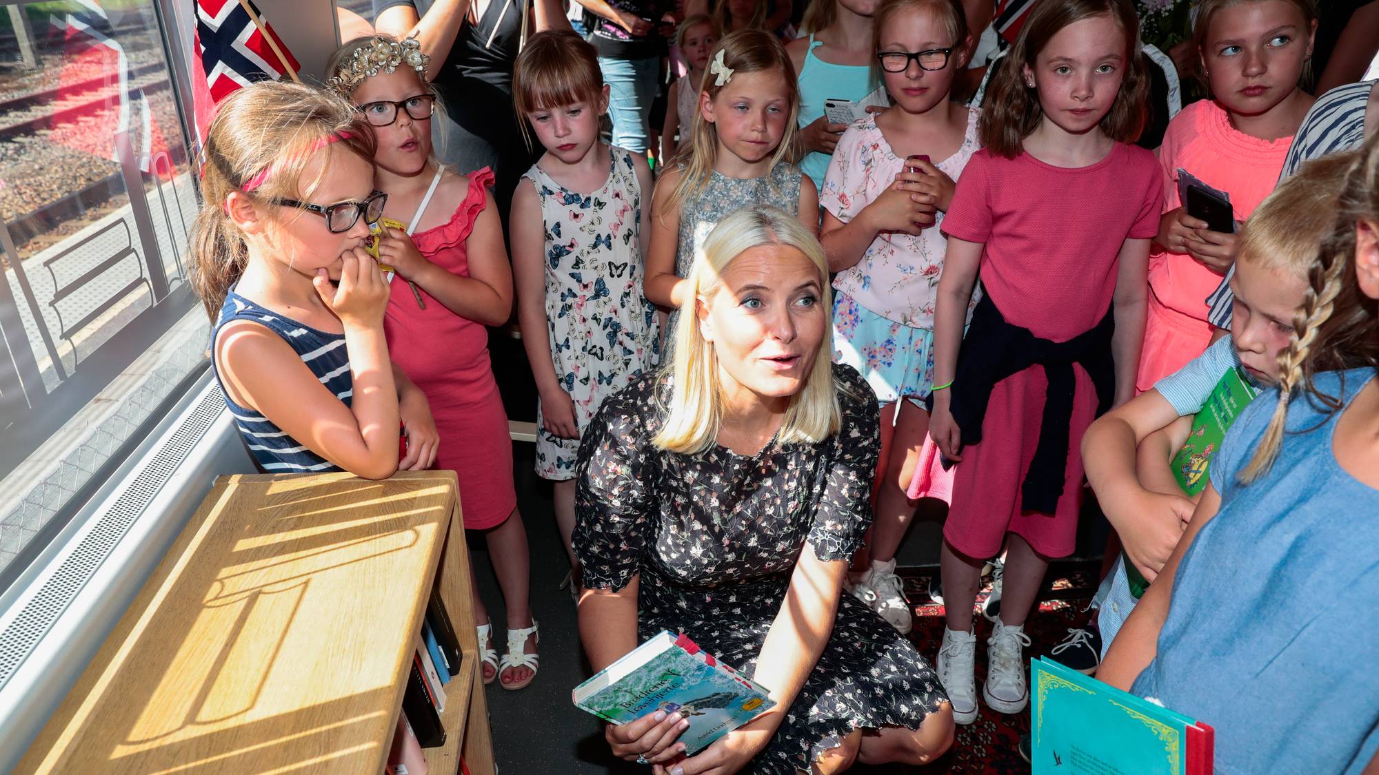 Mette-Marit på Litteraturtoget 2018