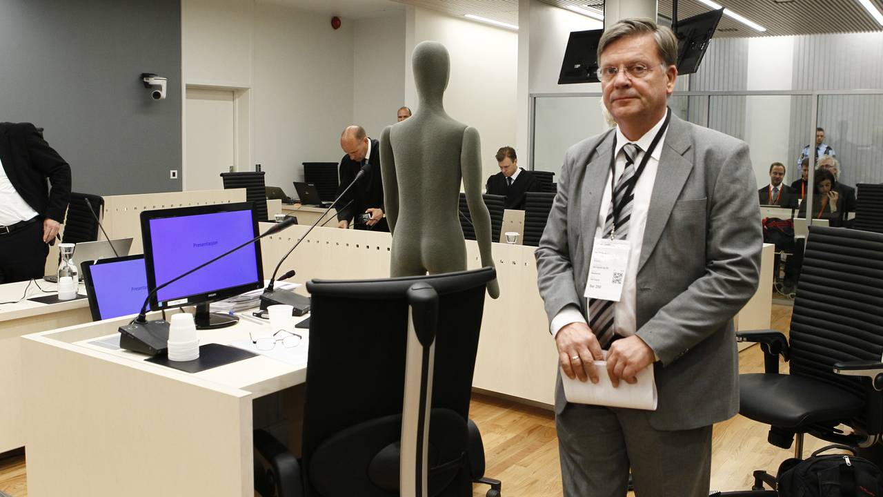 Rettsmedisiner Torleiv Ole Rognum under rettssaken mot Anders Behring Breivik