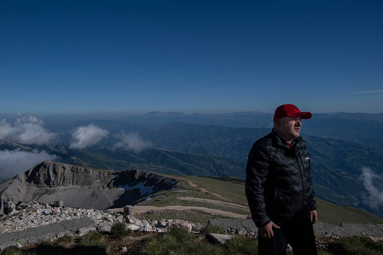 Artan Hoxha på fjellet