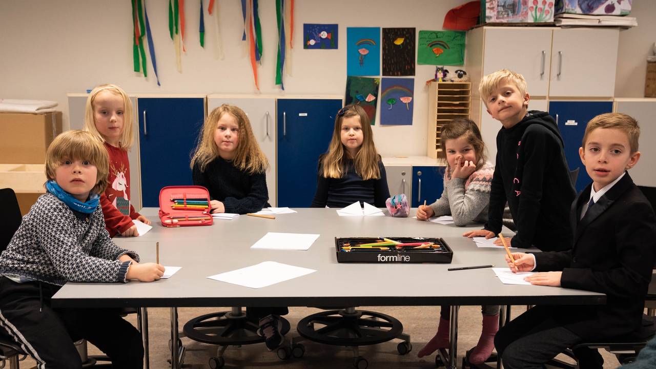 Elever ved Brundalen skole