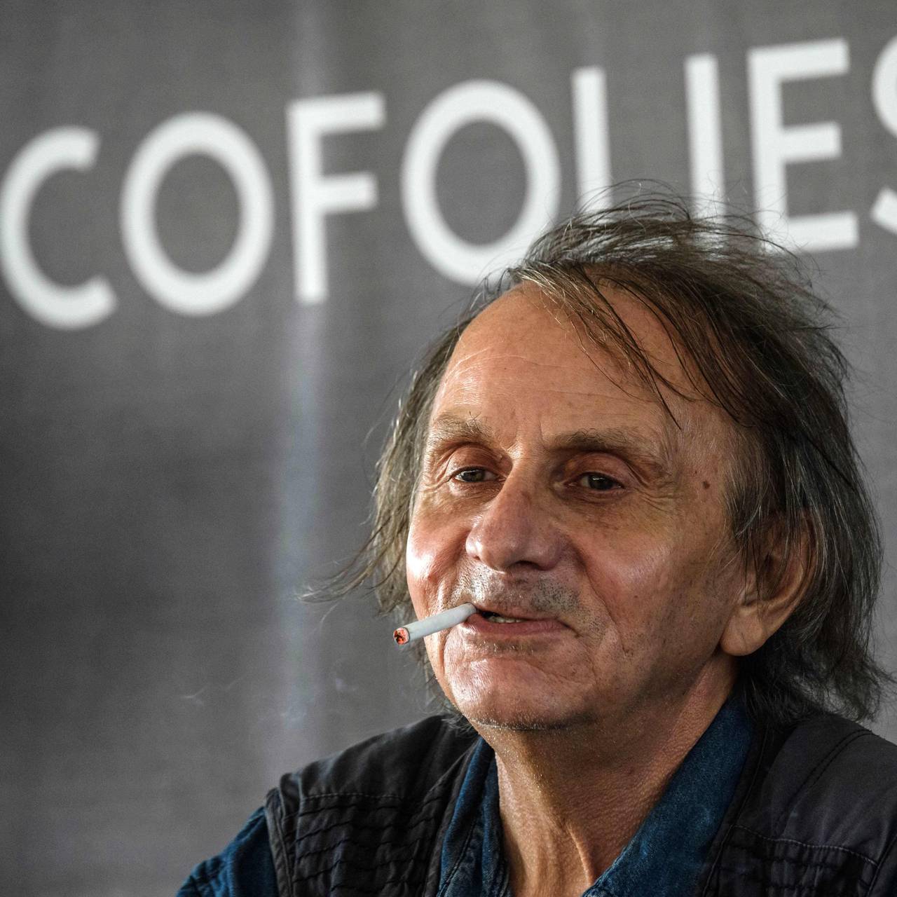 Michel Houellebecq på musikkfestivalen Francofolies Music Festival i 2019.