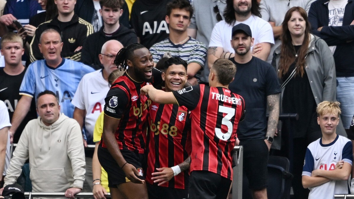 Tottenham rystet av Bournemouth