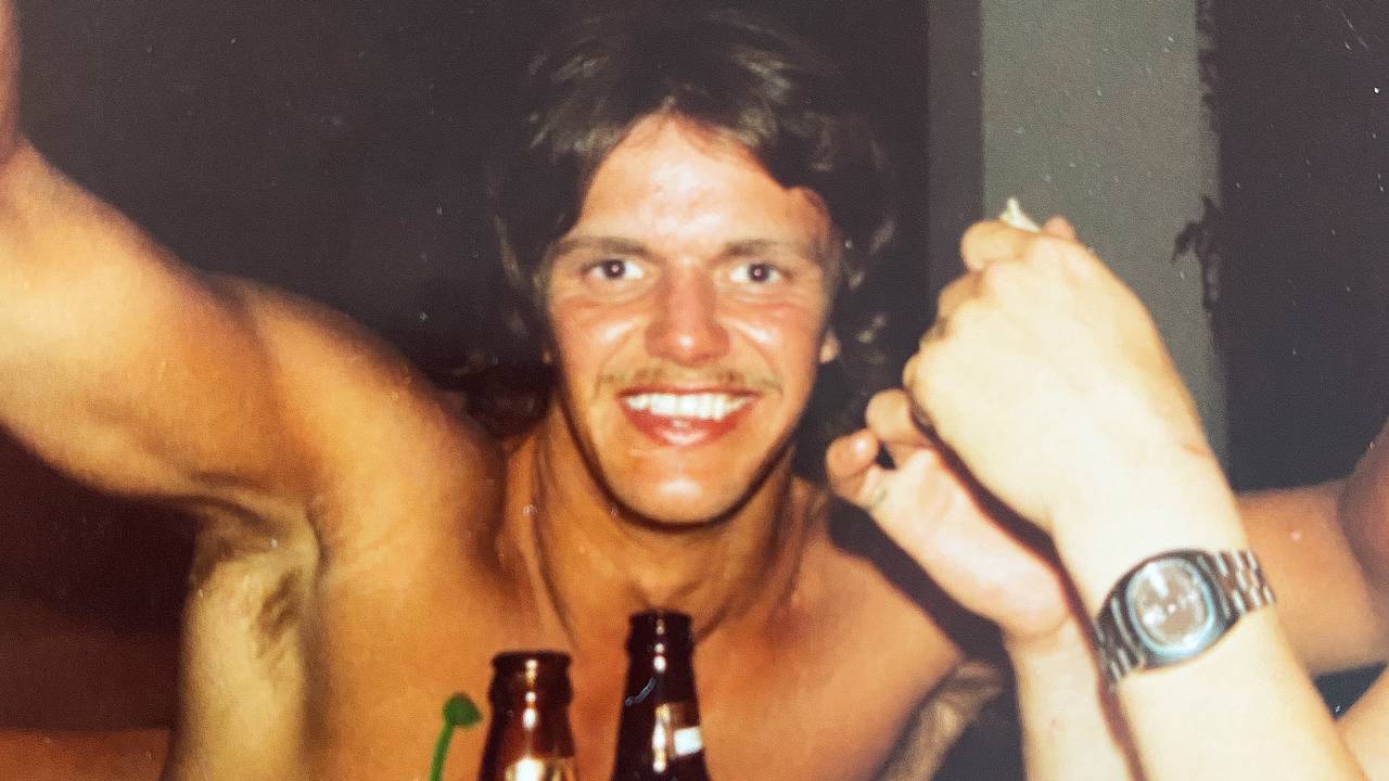 Roger Heggem. Bildet er tatt på en sydentur tidlig på 1980-tallet.