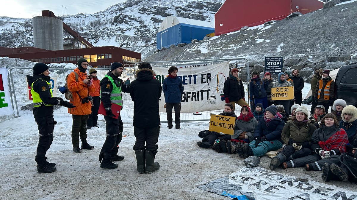 Storaksjon ved Nussir-gruve: Politiet er på plass