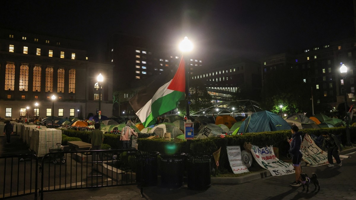Gaza-demonstrasjonar i USA: Columbia og Cornell har byrja å mellombels suspendere studentar