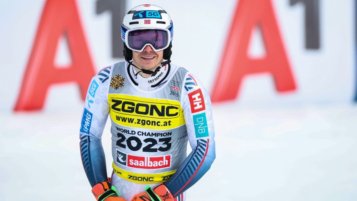 Kristoffersen leder i favorittbakken