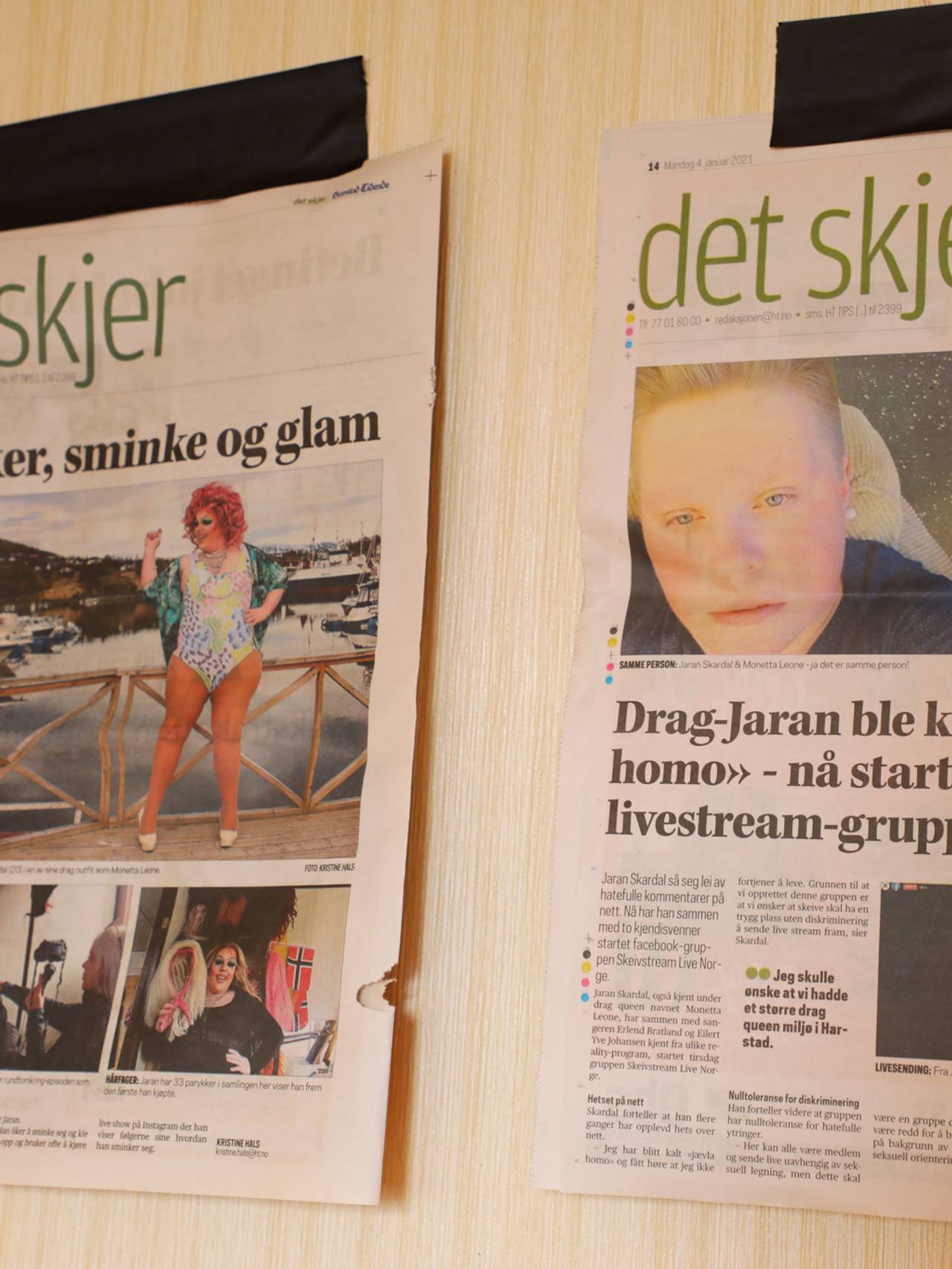 Avisutklipp 2, Jaran Skardal.