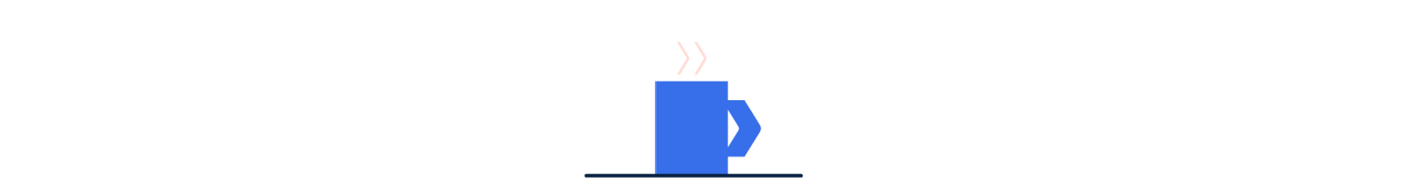 Blå kaffekopp 