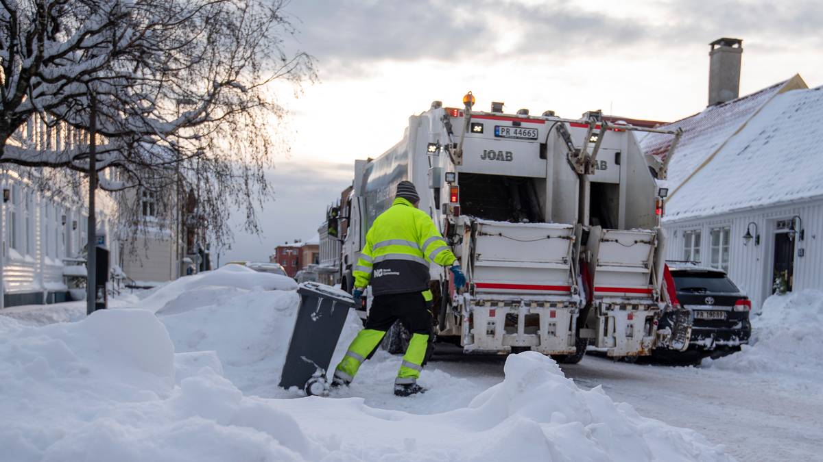 Vil tømme søpla en gang i måneden