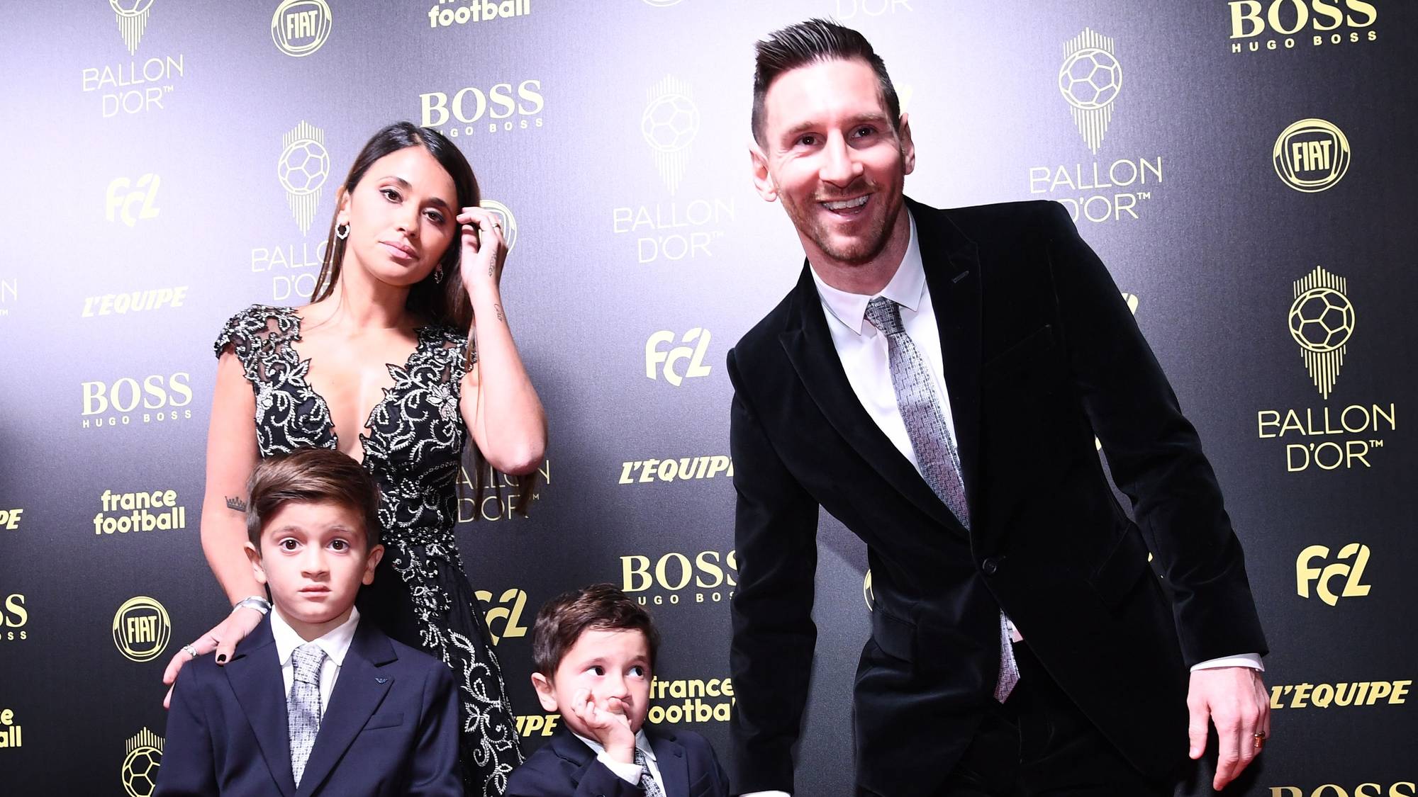 Lionel Messi og kona