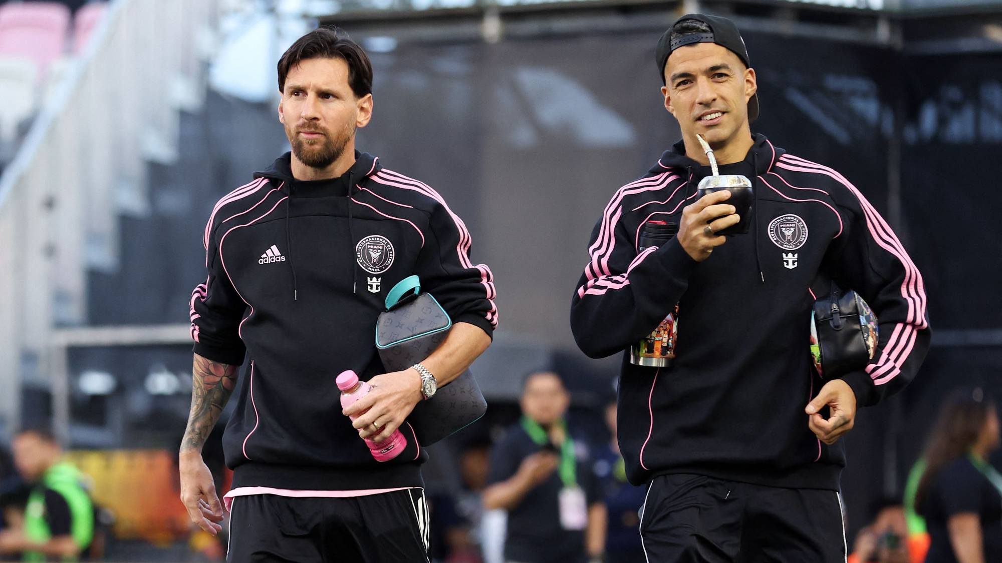 Messi og Suarez drikker mate