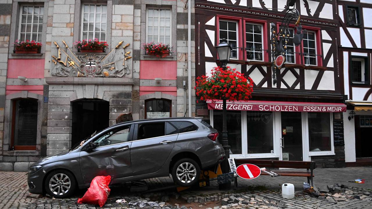 Vannet har gjort store ødeleggelser i Ahrweiler-Bad Neuenahr