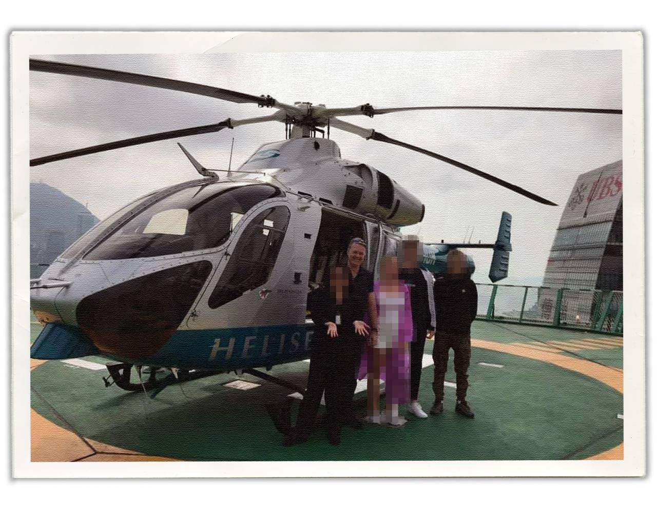 Jan Helge på helikoptertur