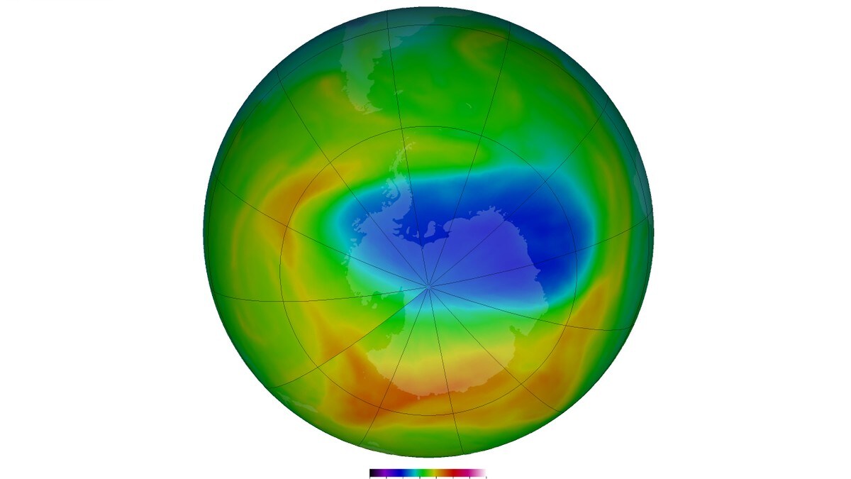 Ozonhullet er blitt mindre