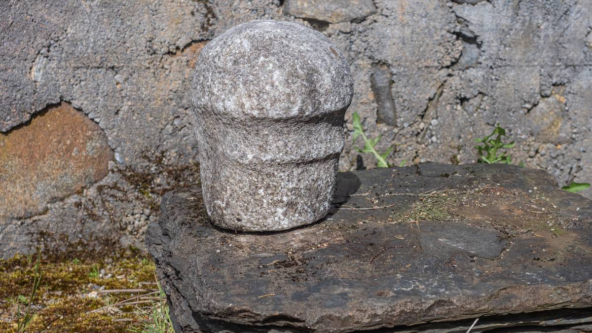 Fann penis-stein i pipemuren