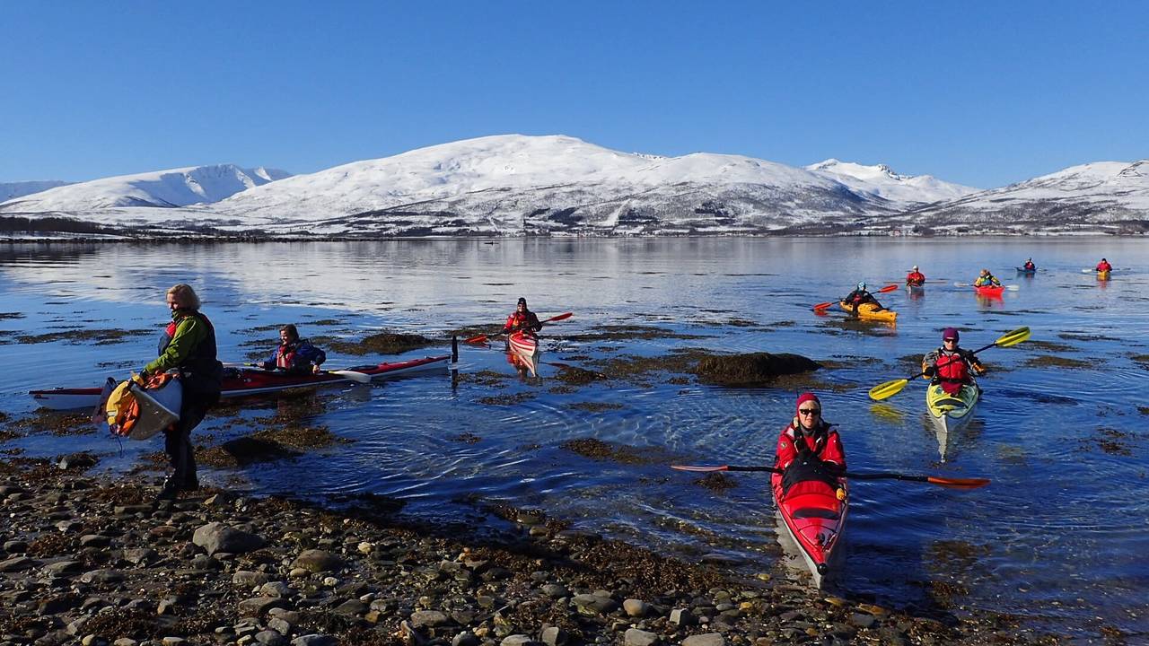 Kajakkpadling i Tromsø