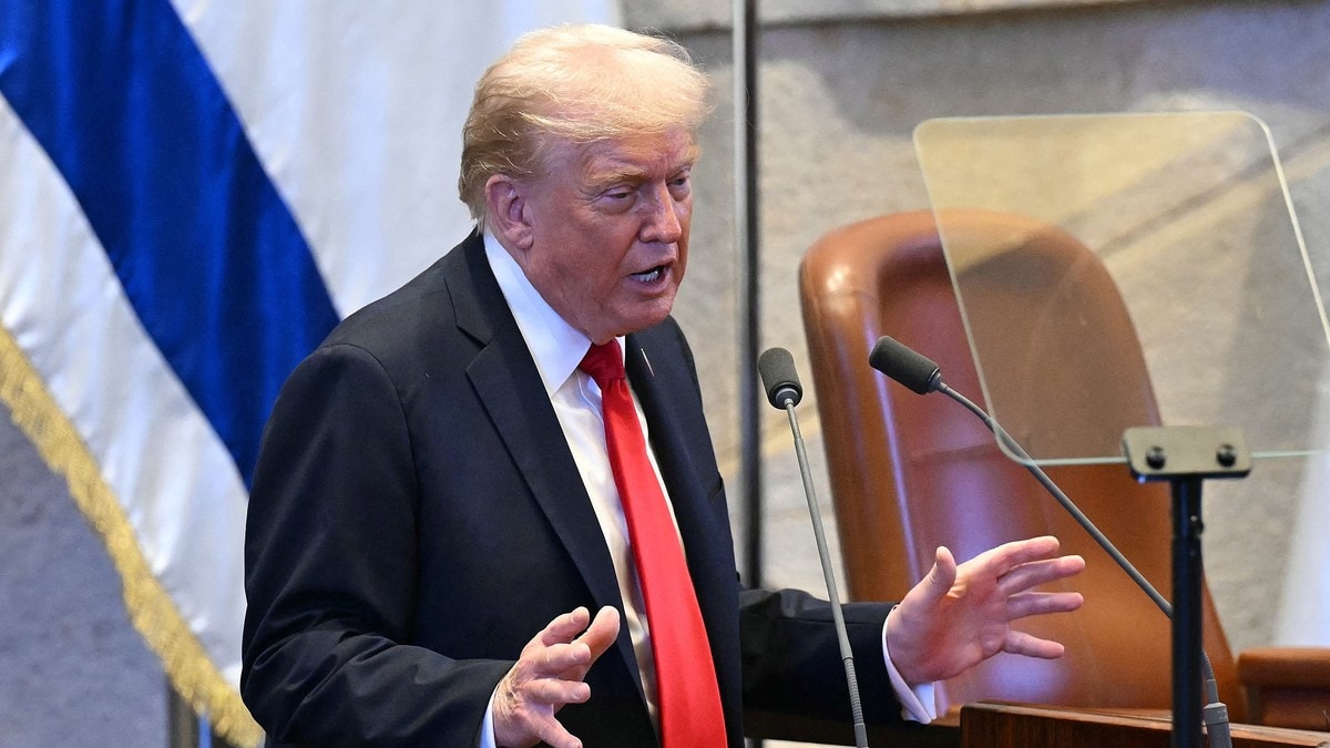 Trump talte til Knesset: – Eit langt og smertefullt mareritt er over