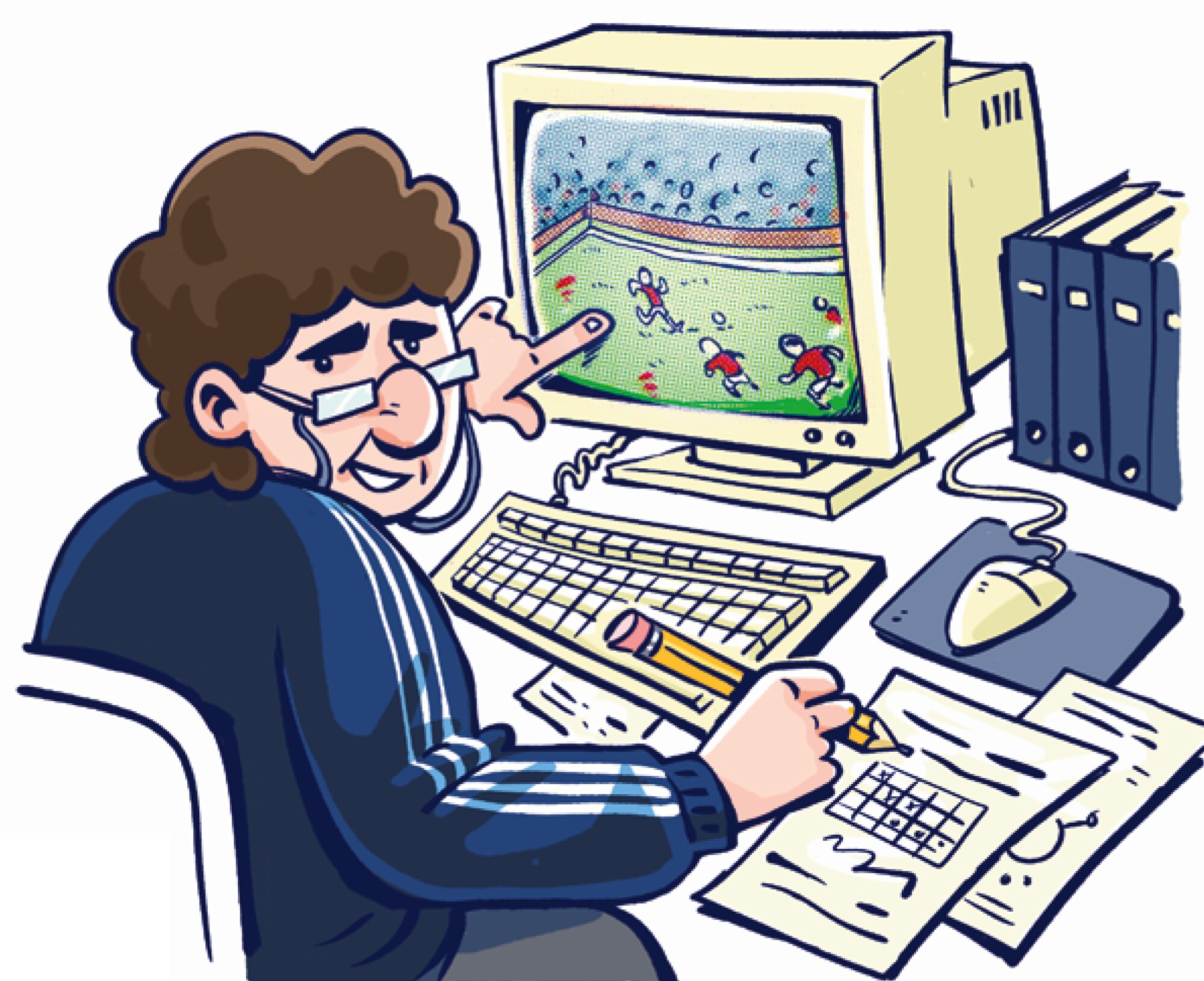 Karikatur av Drillo fra barnebok