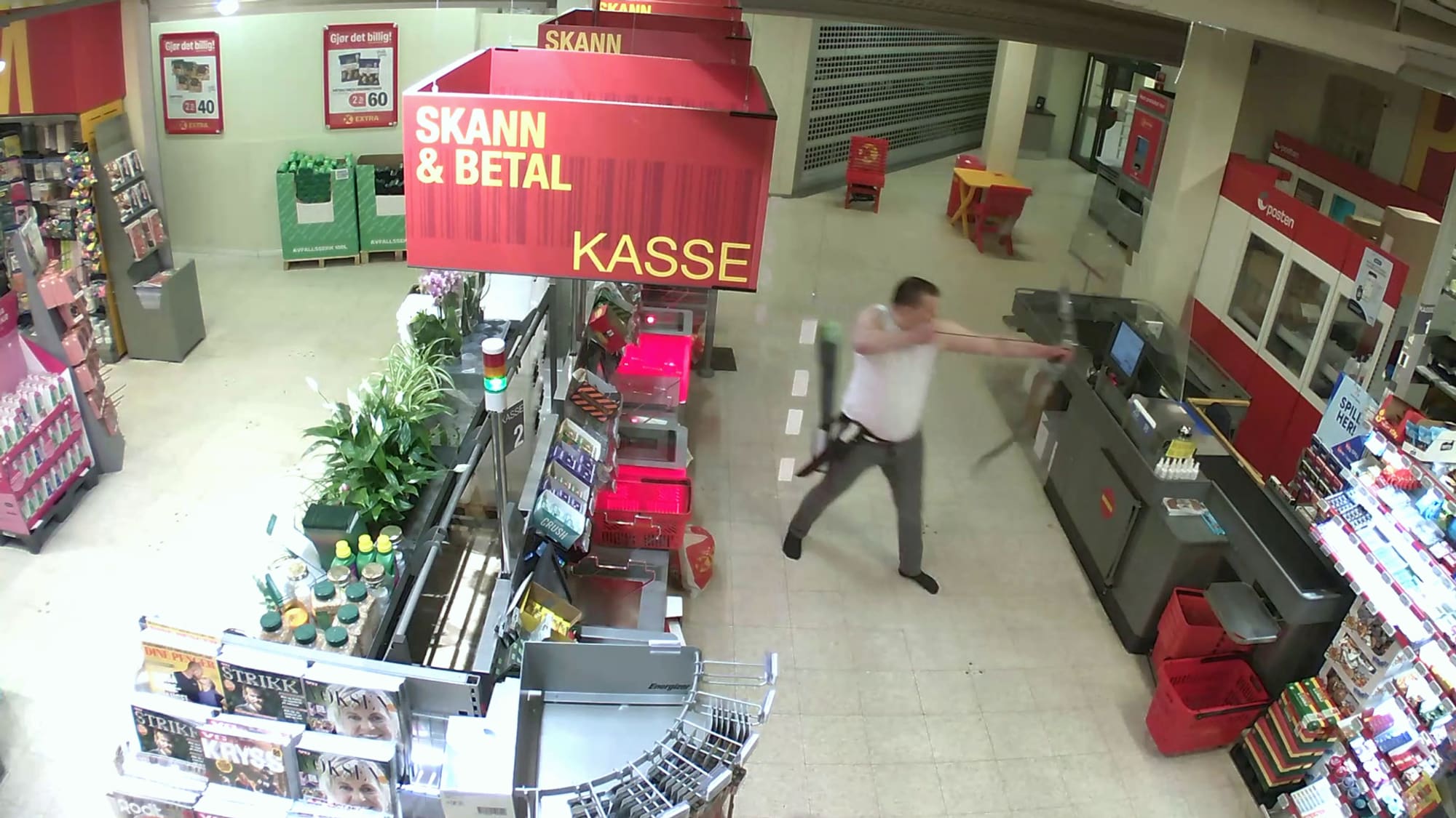 Espen Andersen Bråthen inne på Coop Extra i Kongsberg. 