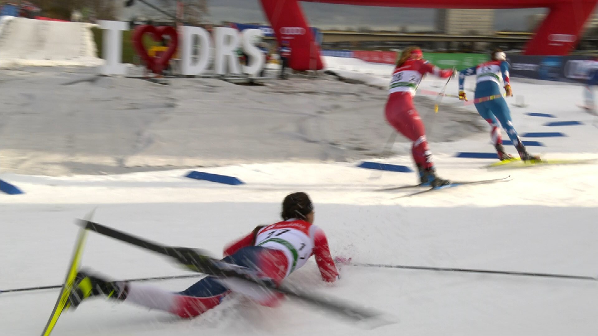 Her faller Skistad to ganger – NRK Sport – Sportsnyheter, resultater og sendeplan