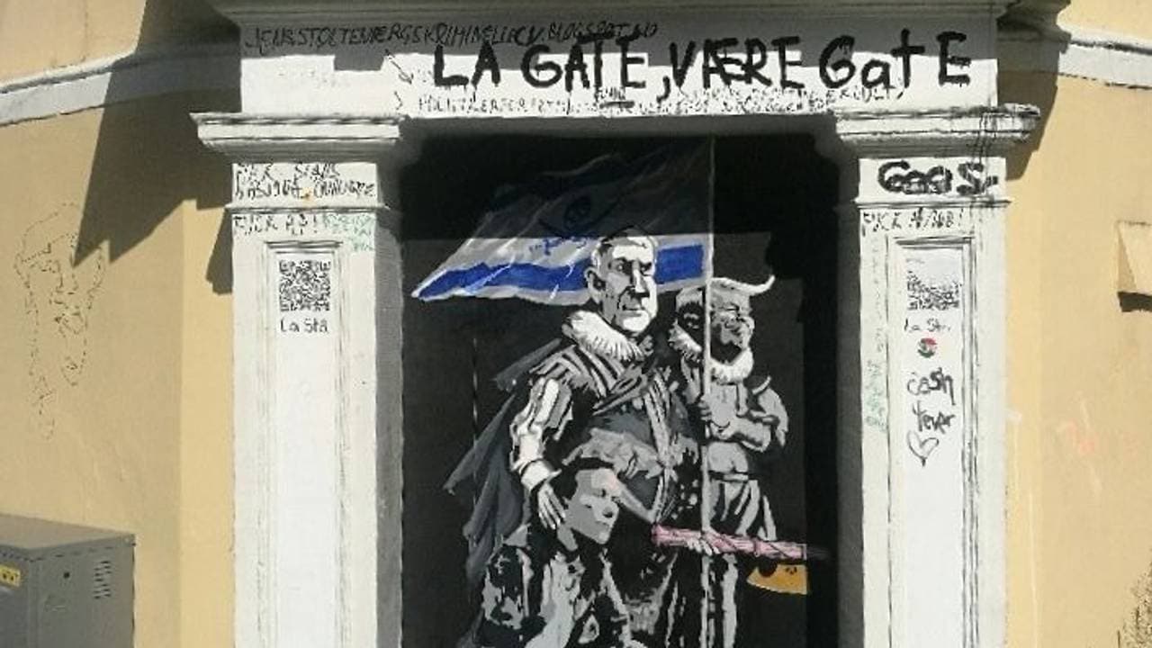 Et nytt kunstverk av gatekunstneren AFK dukket opp på det såkalte