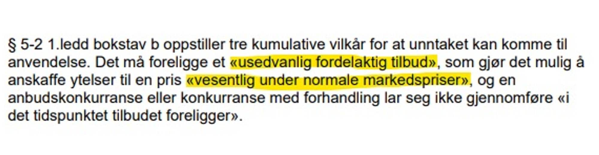 Utdrag fra anskaffelsesprotokollen til Stavanger kommune