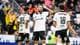 Carina Johansen / NTB Fotballspillere feirer scoring sammen