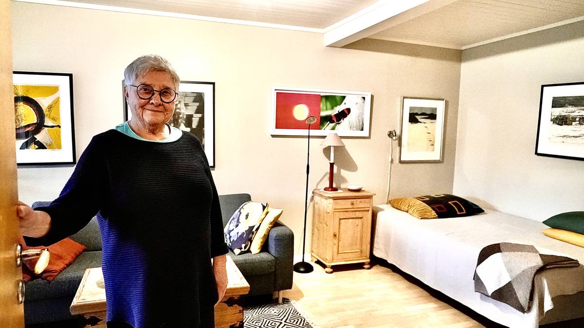 Lisbeth tener 200.000 på å leige ut kjellaren på Airbnb: – Kan bli for mykje