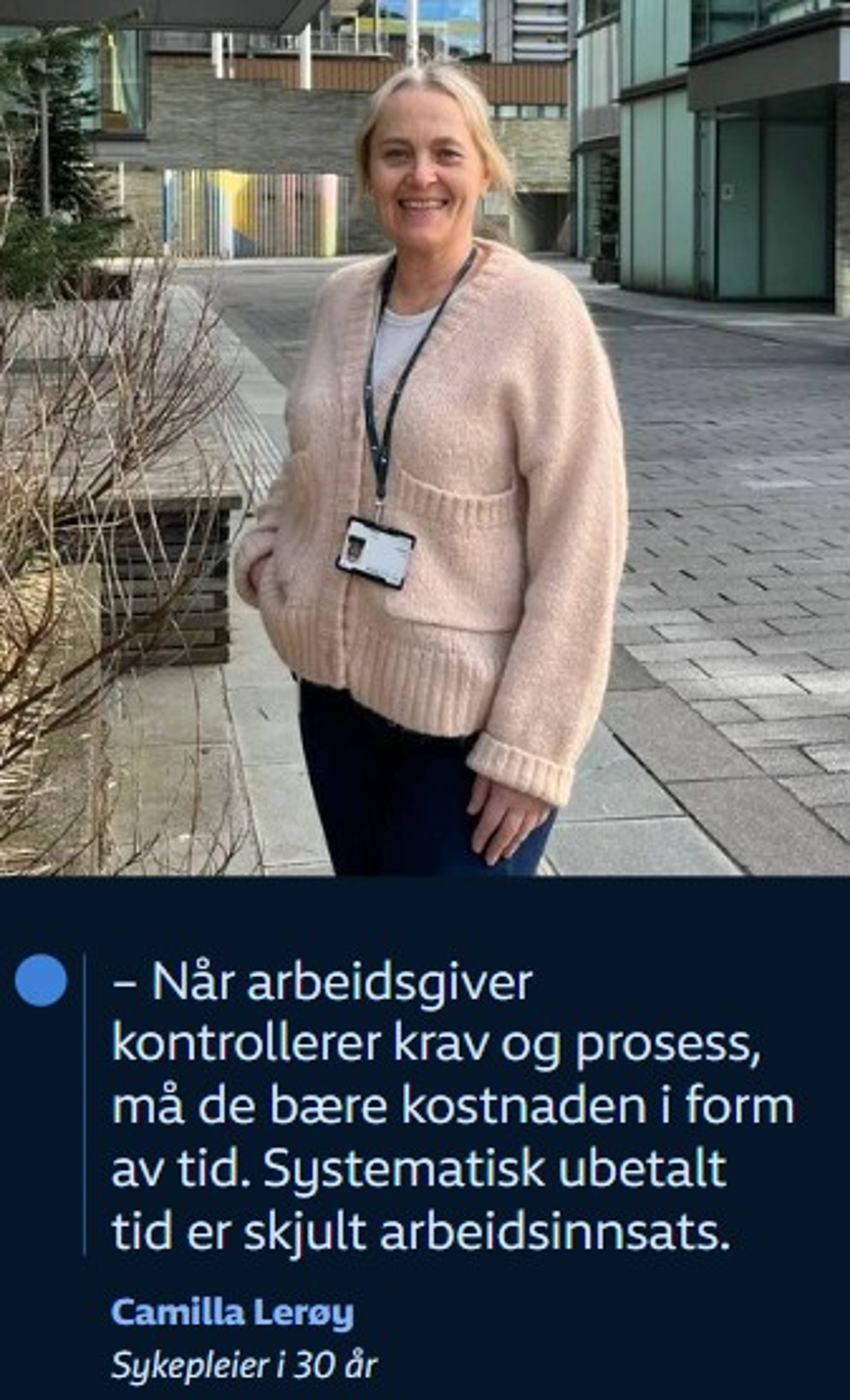 Camilla Lerøy, sykepleier
