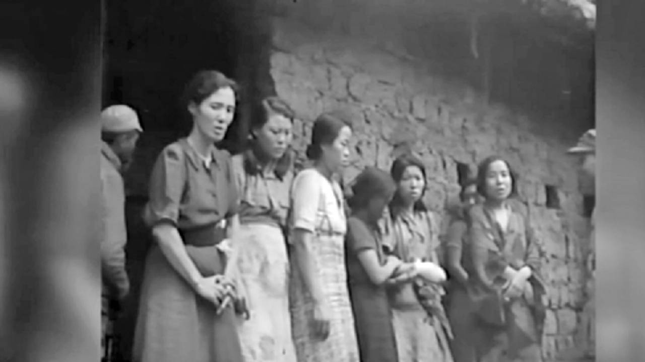 Koreanske kvinner ved et feltbordell kontrollert av Japan.