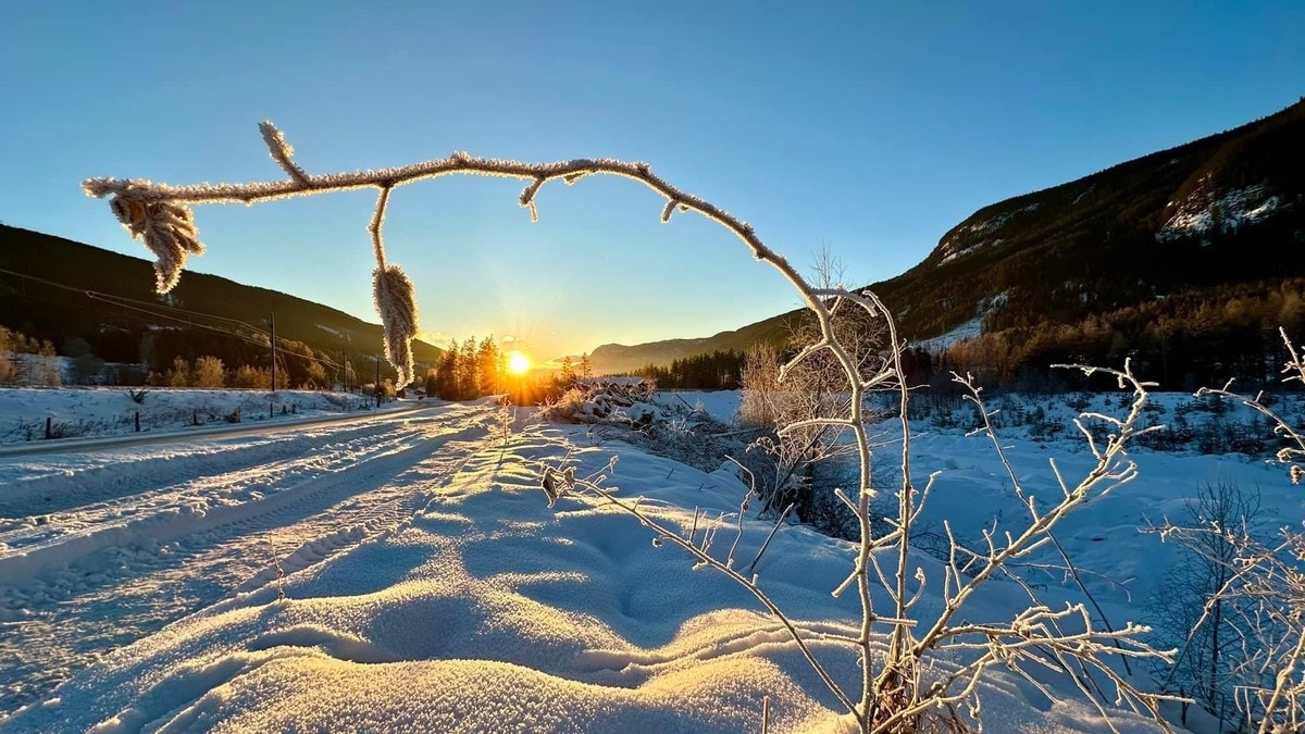 Det går mot kvit jul mange stadar i landet