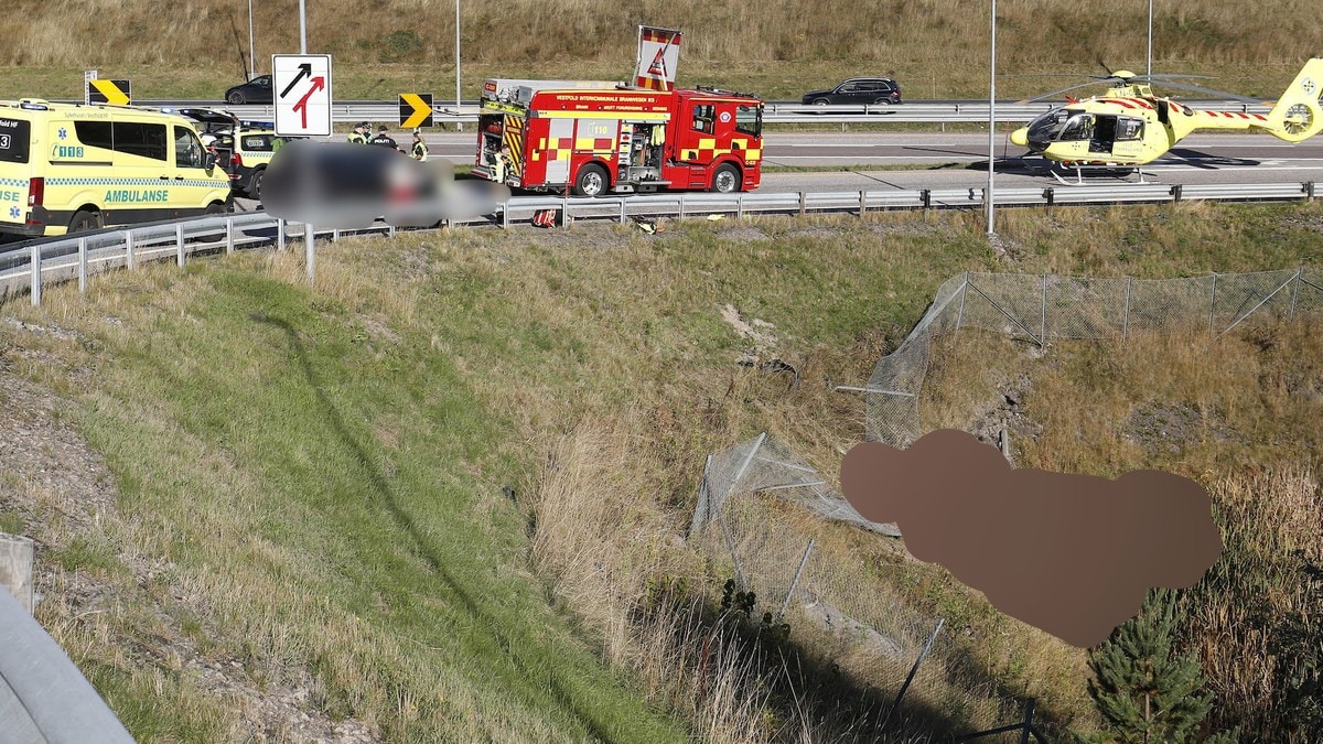 Trafikkulykke på E18 i Holmestrand: En person kritisk skadd