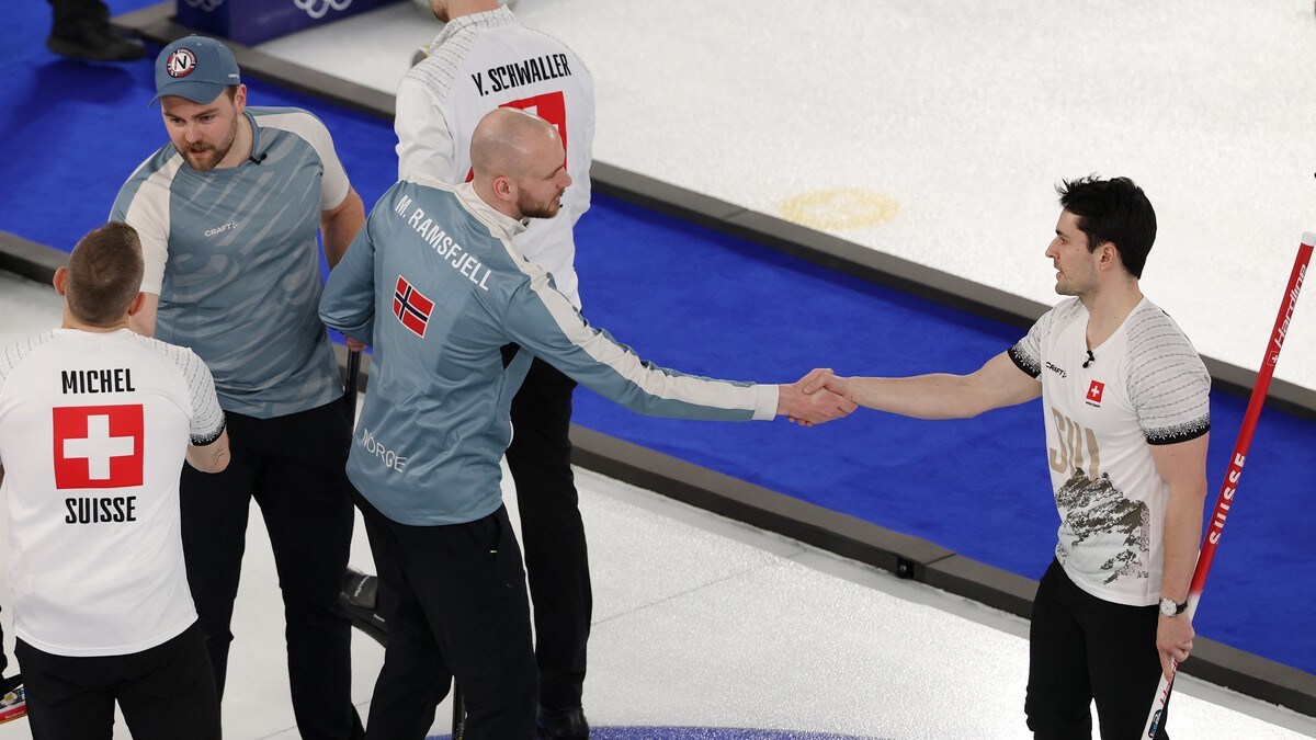 Norge tapte mot Sveits etter utfordrende is
