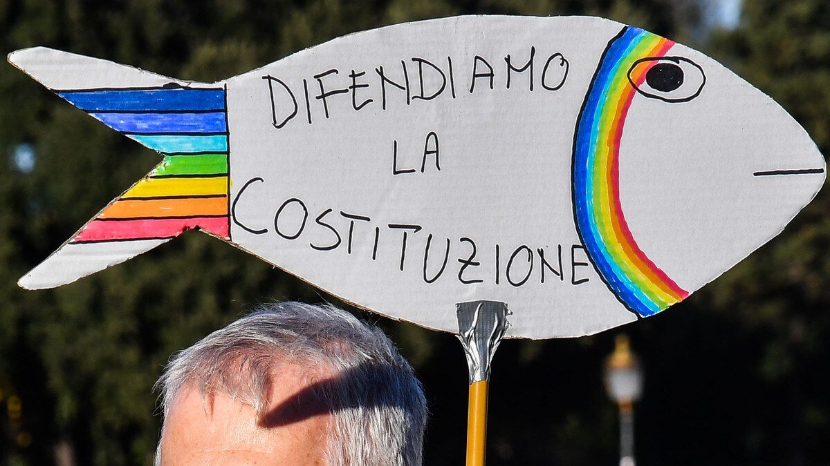 Demonstrasjoner mot Salvini i Roma