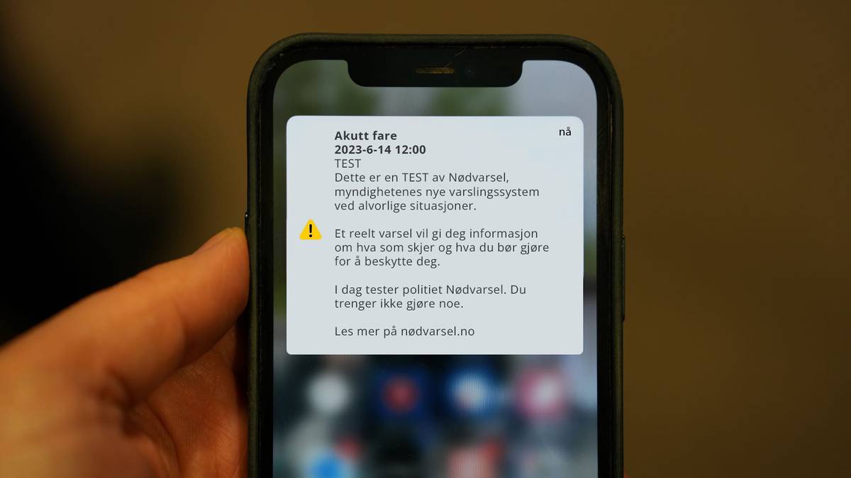 Klokka 12 tester politiet nødvarsel