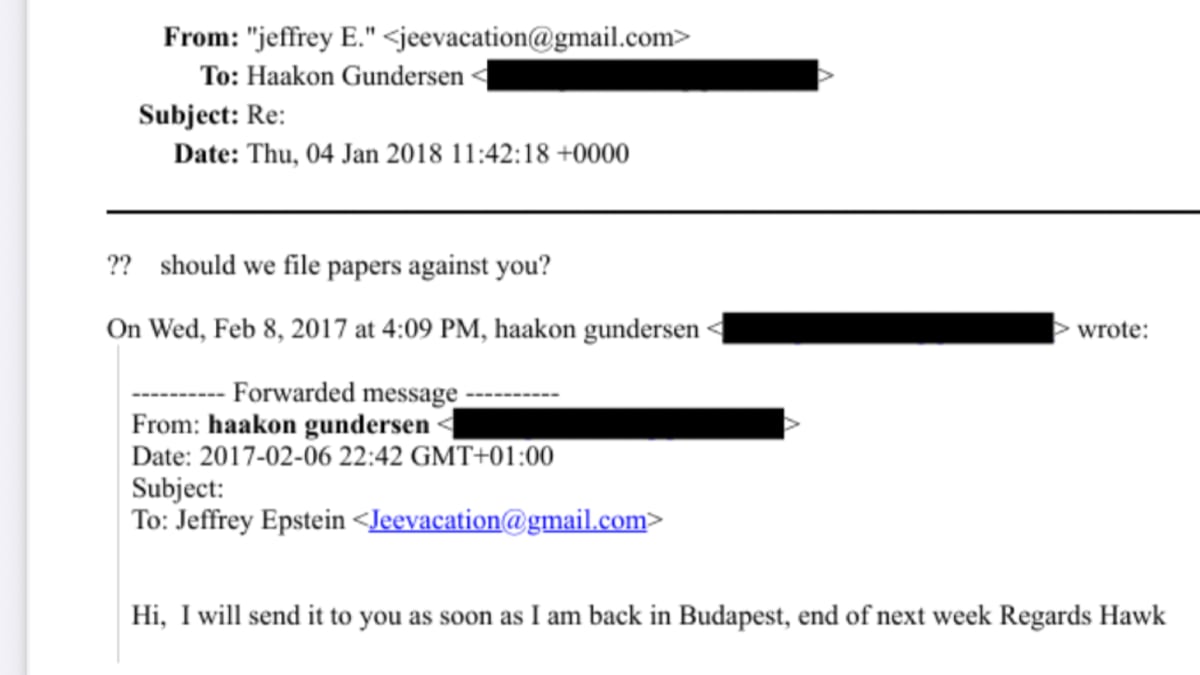 Filmprodusent fra Kristiansand utsatt for trusler av Epstein
