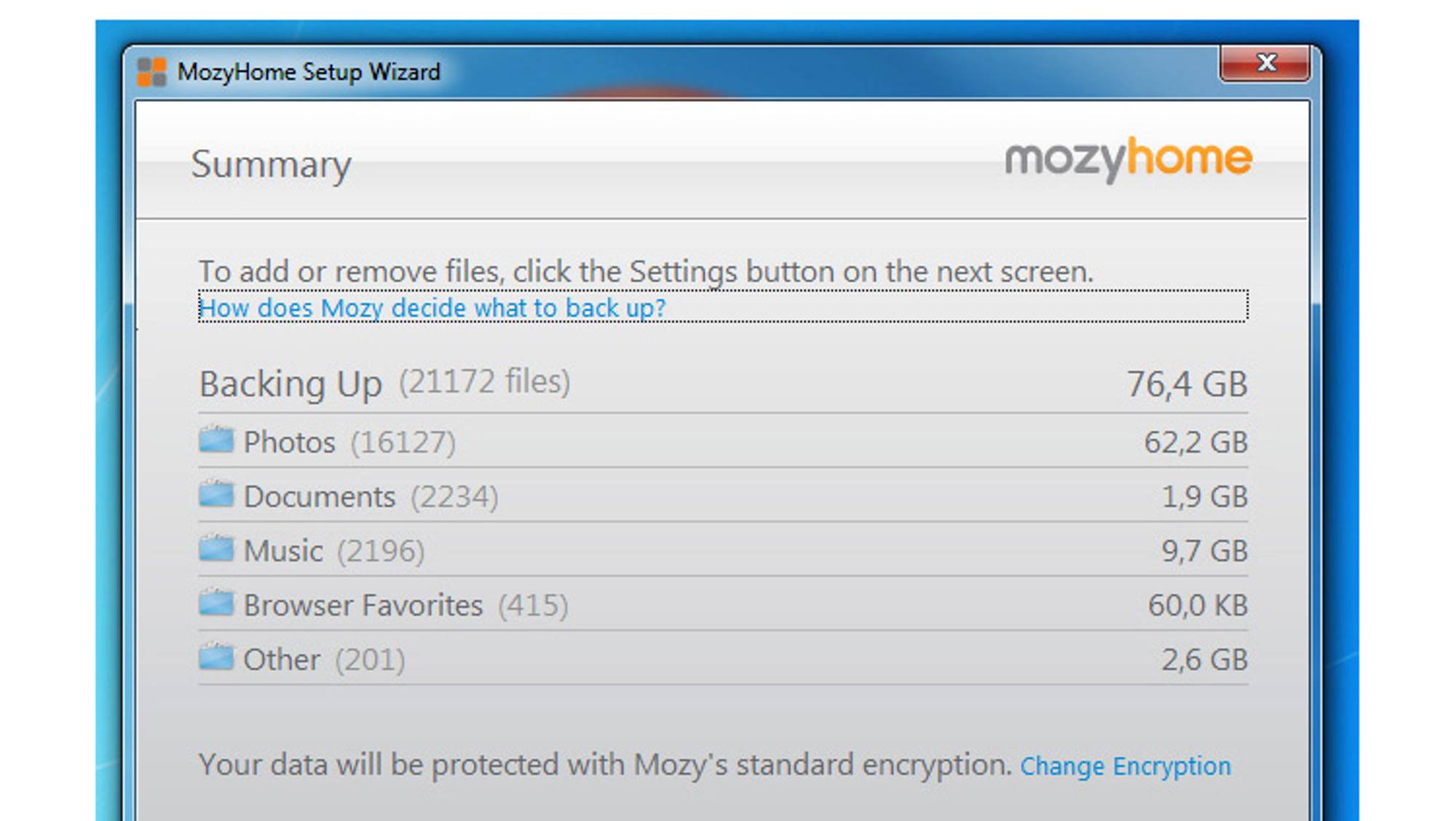 install the latest version of mozyhome free