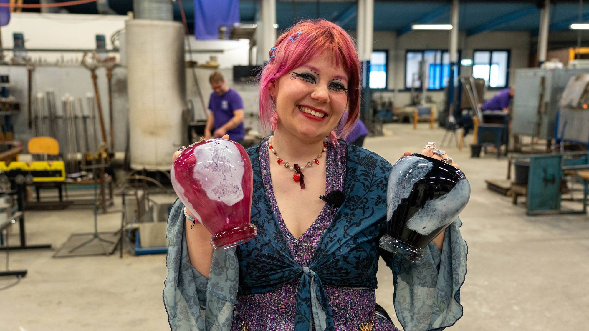 Maud Angelica Behn på Magnor Glassverk