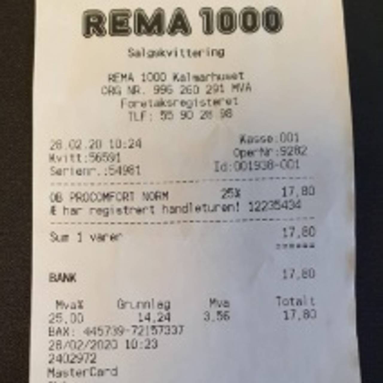 Æ app - eksempel Rema
