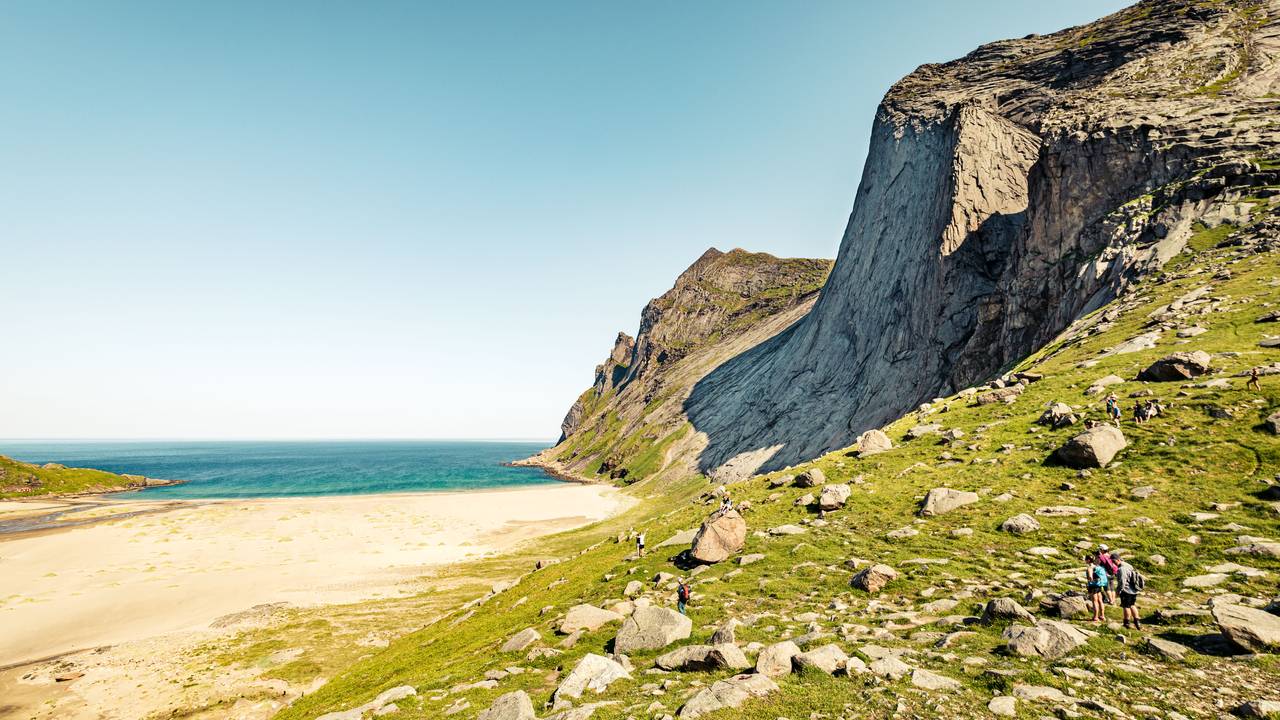 Bunesstranda sett fra Einangen
