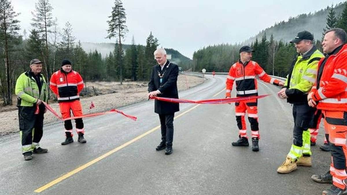 Åpnet nytt strekk på rv. 41