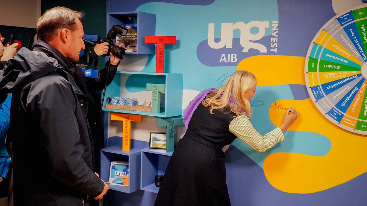 Mette-Marit signerte vegg etter vasketabbe