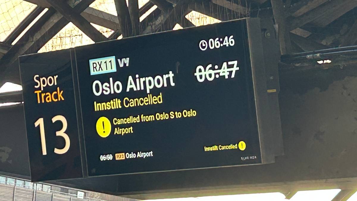 Togtrøbbel mellom Oslo lufthavn og Lillestrøm