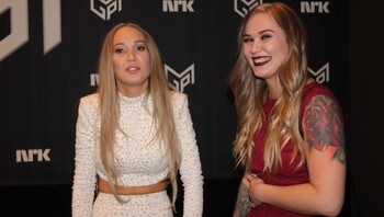  Agnete Johnsen and her friend Malin Elisabeth Olsen. 