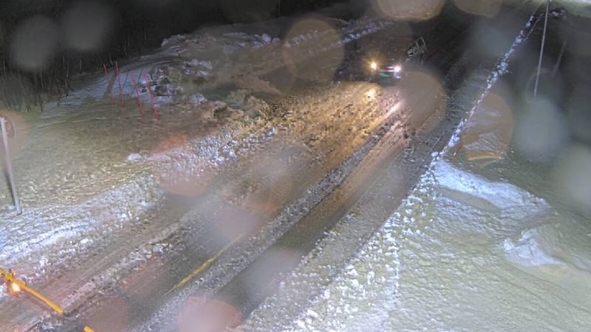 Kolonnekjøring over E10 Bjørnfjell