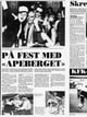 Tidens Krav 22.7.1991 / NRK På fest med "Apeberget". Skremte VIFs "aper".